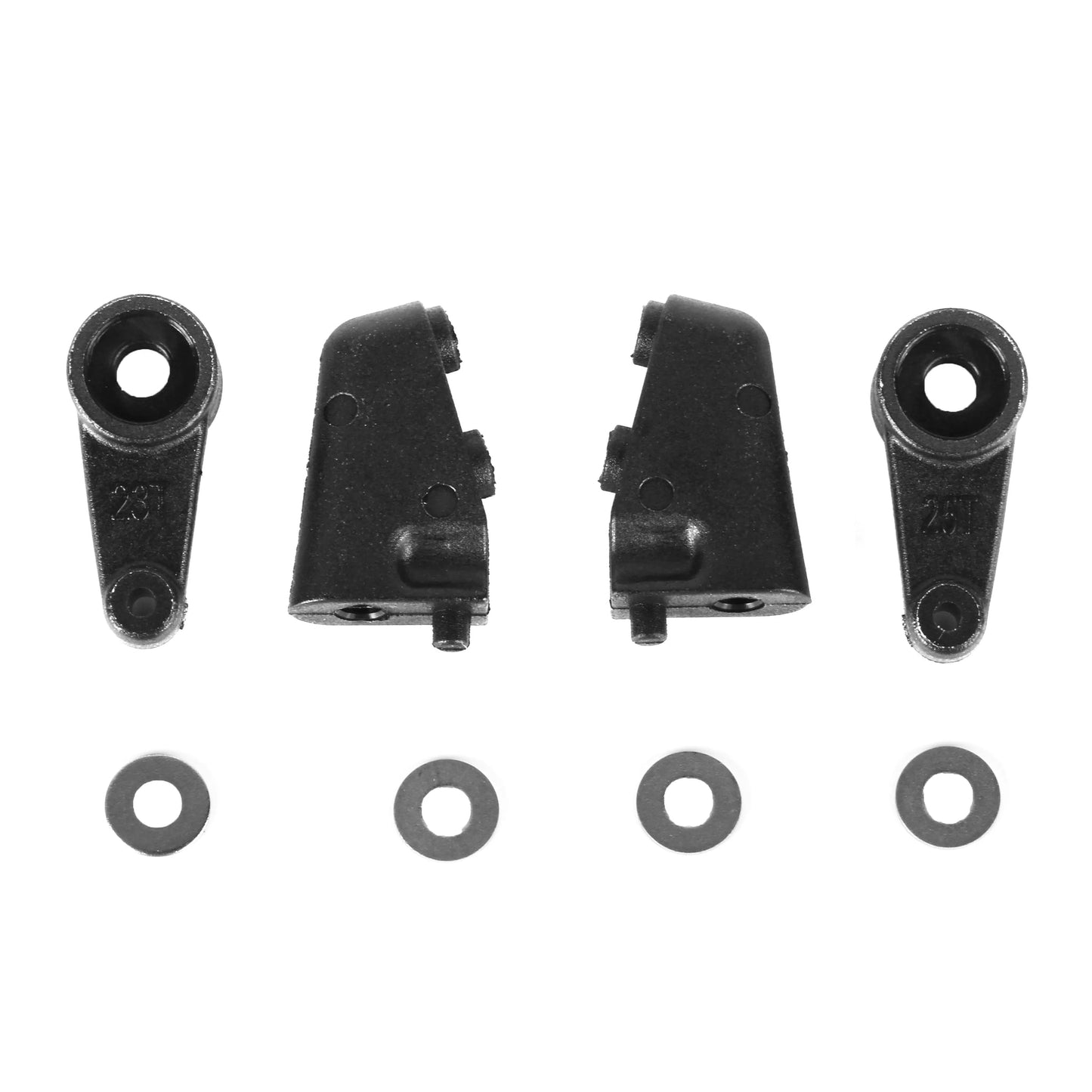 LC Racing L5010 servo mount, servo arms and rod end