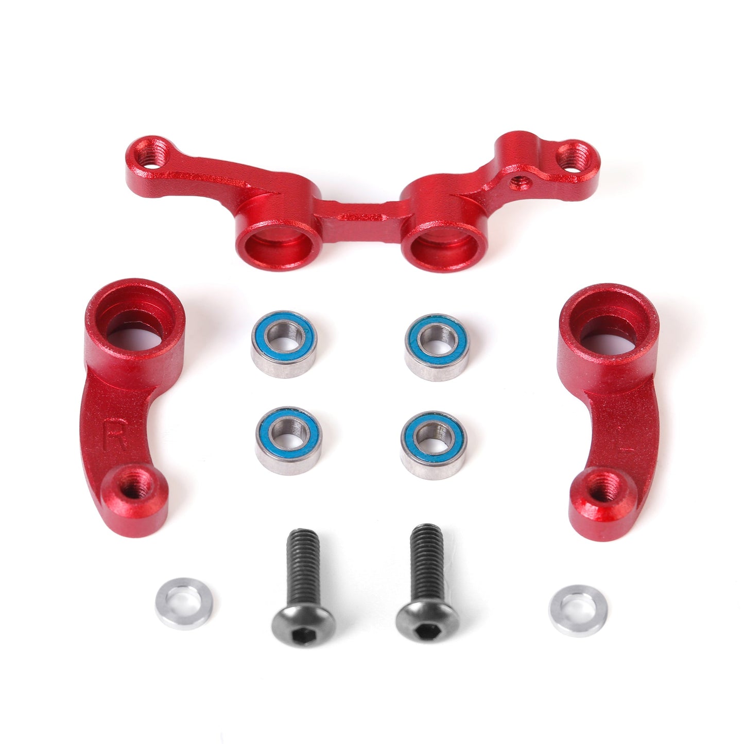 LC Racing L5050 aluminum steering bellcrank and rack